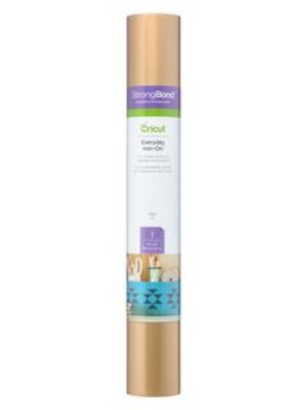 Cricut Everyday Iron-On heat transfer vinyl in Gold-NWT